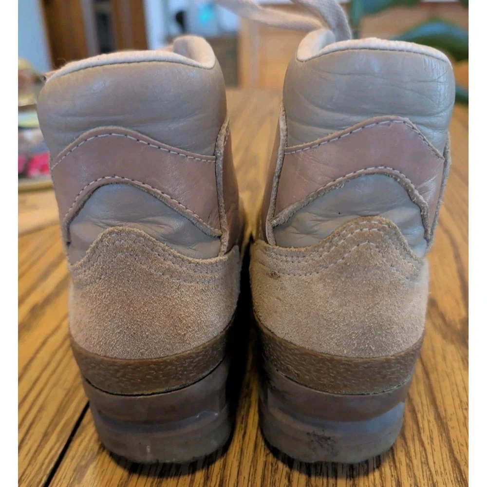 LOWA Tactical Hiking Boots Men's Size 5 Tan Leather & Suede W. Germany